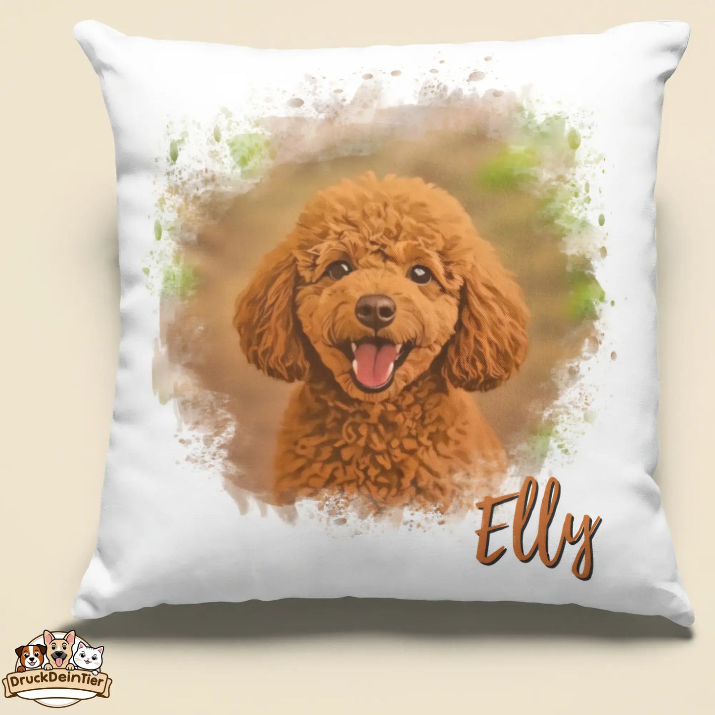 Personalisiertes Comic-Haustierkissen