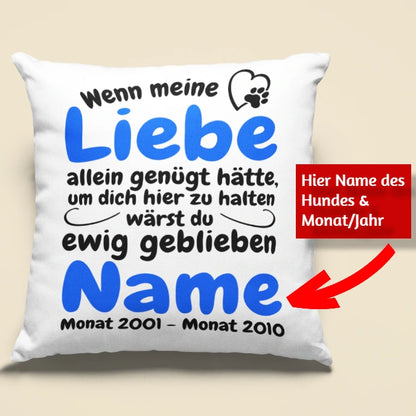 Wenn Liebe allein genügt hätte – Gedenk-Kissen