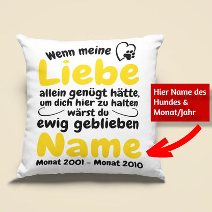 Wenn Liebe allein genügt hätte – Gedenk-Kissen